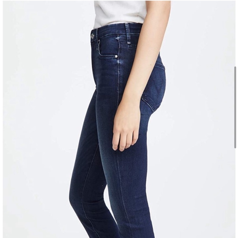 Mother High Waisted Looker Fray Hem Skinny - Size 24 - Picture 8 of 15
